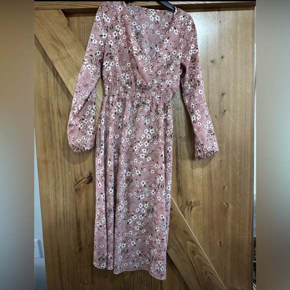Floral Long Sleeve Dress - Picture 2 of 2